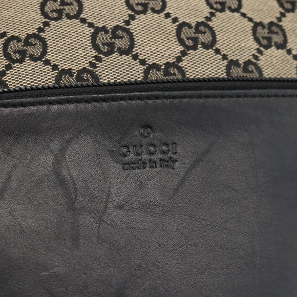 GUCCI GG Canvas Tote Bag Beige Silver 019 0401 Auth 175709