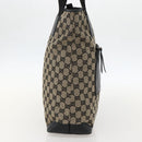 GUCCI GG Canvas Tote Bag Beige Silver 019 0401 Auth 175709-4