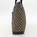 GUCCI GG Canvas Tote Bag Beige Silver 019 0401 Auth 175709-5
