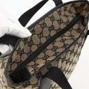 GUCCI GG Canvas Tote Bag Beige Silver 019 0401 Auth 175709-6