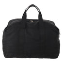 PRADA Boston Bag Nylon Black Silver Auth 175710A-2