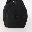 PRADA Boston Bag Nylon Black Silver Auth 175710A-4