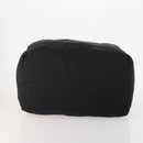 PRADA Boston Bag Nylon Black Silver Auth 175710A-5