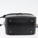 GUCCI Bamboo Vanity Hand Bag Leather 2way Black Silver Auth 175718-5