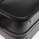 GUCCI Bamboo Vanity Hand Bag Leather 2way Black Silver Auth 175718-16