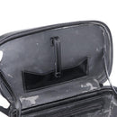 GUCCI Bamboo Vanity Hand Bag Leather 2way Black Silver Auth 175718-9