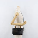 GUCCI Bamboo Vanity Hand Bag Leather 2way Black Silver Auth 175718-25