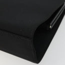 GUCCI Hand Bag Canvas Silver Black Auth 175720-9