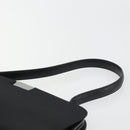 GUCCI Hand Bag Canvas Silver Black Auth 175720-8
