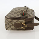 GUCCI GG Supreme Web Sherry Line Shoulder Bag PVC Beige 66 02 049 Auth 175721-4