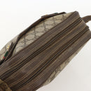 GUCCI GG Supreme Web Sherry Line Shoulder Bag PVC Beige 66 02 049 Auth 175721-6