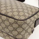 GUCCI GG Supreme Shoulder Bag PVC Beige Silver 114531 Auth 175722-12