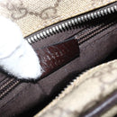 GUCCI GG Supreme Shoulder Bag PVC Beige Silver 114531 Auth 175722-24
