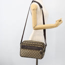 GUCCI GG Supreme Shoulder Bag PVC Beige Silver 114531 Auth 175722-25