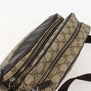 GUCCI GG Supreme Shoulder Bag PVC Beige Silver 114531 Auth 175722-6