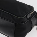 PRADA Shoulder Bag Nylon Black Silver Auth 175723-14