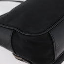 PRADA Shoulder Bag Nylon Black Silver Auth 175723-15