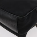 PRADA Shoulder Bag Nylon Black Silver Auth 175723-16