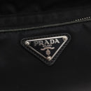 PRADA Shoulder Bag Nylon Black Silver Auth 175723-17