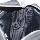 PRADA Shoulder Bag Nylon Black Silver Auth 175723-19