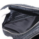 PRADA Shoulder Bag Nylon Black Silver Auth 175723-21