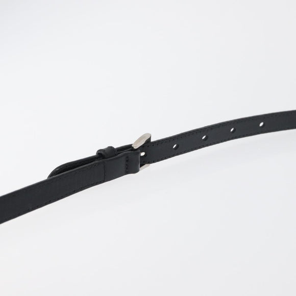 PRADA Shoulder Bag Nylon Black Silver Auth 175723