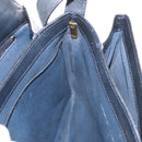 GUCCI Micro GG Supreme Shoulder Bag PVC Navy Gold 001 406 1780 Auth 175726-20
