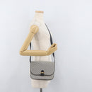 GUCCI Micro GG Supreme Shoulder Bag PVC Navy Gold 001 406 1780 Auth 175726-25