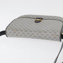 GUCCI Micro GG Supreme Shoulder Bag PVC Navy Gold 001 406 1780 Auth 175726-6