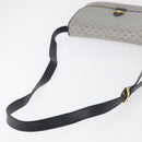 GUCCI Micro GG Supreme Shoulder Bag PVC Navy Gold 001 406 1780 Auth 175726-7
