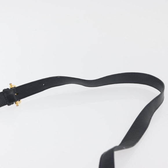GUCCI Micro GG Supreme Shoulder Bag PVC Navy Gold 001 406 1780 Auth 175726