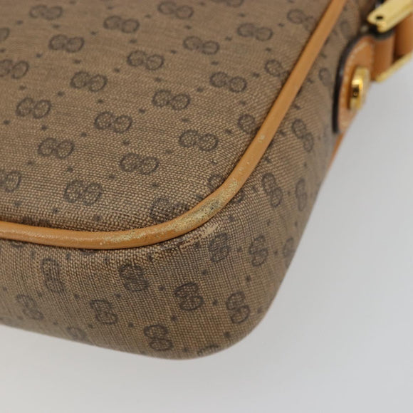 GUCCI Micro GG Supreme Shoulder Bag PVC Beige Gold 007 113 1943 Auth 175727