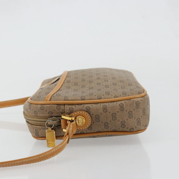 GUCCI Micro GG Supreme Shoulder Bag PVC Beige Gold 007 113 1943 Auth 175727