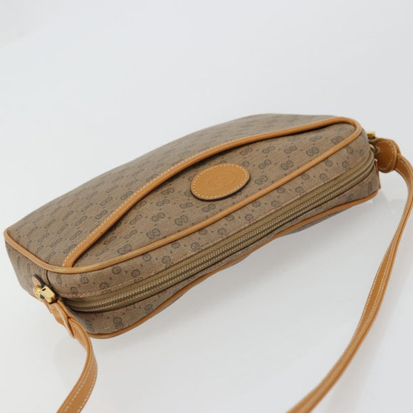 GUCCI Micro GG Supreme Shoulder Bag PVC Beige Gold 007 113 1943 Auth 175727