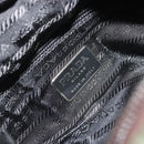 PRADA Handtasche Nylon Khaki Silber Auth 175731-18