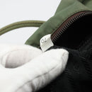 PRADA Handtasche Nylon Khaki Silber Auth 175731-12