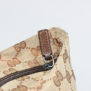GUCCI GG Canvas Web Sherry Line Tote Bag Beige Red Green 131230 Auth 175733-15