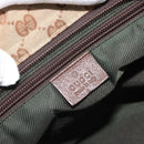 GUCCI GG Canvas Web Sherry Line Tote Bag Beige Red Green 131230 Auth 175733-16