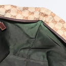 GUCCI GG Canvas Web Sherry Line Tote Bag Beige Red Green 131230 Auth 175733-18