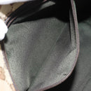 GUCCI GG Canvas Web Sherry Line Tote Bag Beige Red Green 131230 Auth 175733-21