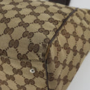 GUCCI GG Canvas Web Sherry Line Hand Bag Beige Red Green 145810 Auth 175735-9