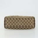 GUCCI GG Canvas Web Sherry Line Hand Bag Beige Red Green 145810 Auth 175735-5