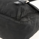 PRADA Shoulder Bag Nylon Black Silver Auth 175736-15