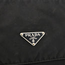 PRADA Shoulder Bag Nylon Black Silver Auth 175736-19