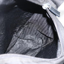 PRADA Shoulder Bag Nylon Black Silver Auth 175736-23