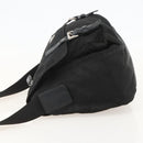 PRADA Shoulder Bag Nylon Black Silver Auth 175736-3