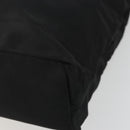 PRADA Tote Bag Nylon Black Silver Auth 175739-15