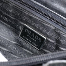 PRADA Tote Bag Nylon Black Silver Auth 175739-18