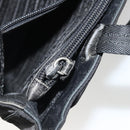 PRADA Tote Bag Nylon Black Silver Auth 175739-23