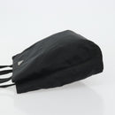 PRADA Tote Bag Nylon Black Silver Auth 175739-4